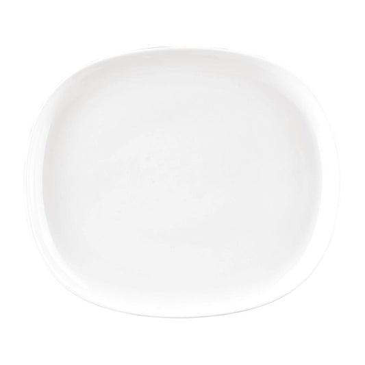 Sango Ora Oval Couple Plates White 230x200mm (6 Pack) (Pack Quantity: 6) • PAS-FW494