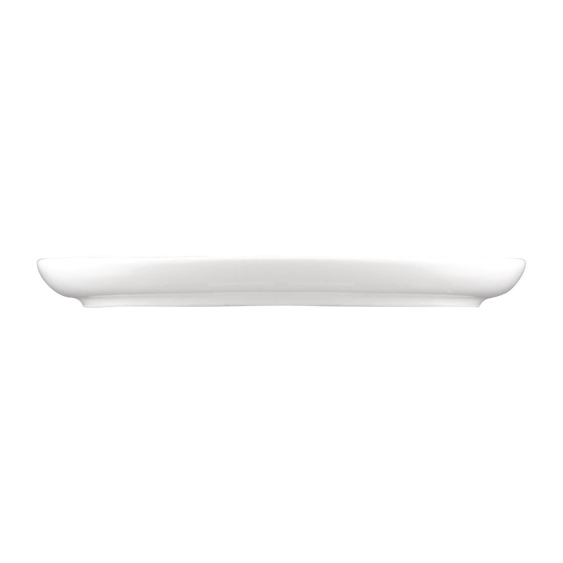 Sango Ora Oval Couple Plates White 230x200mm (6 Pack) (Pack Quantity: 6) • PAS-FW494