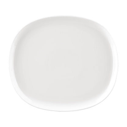 Sango Ora Oval Couple Plates White 285x250mm (6 Pack) (Pack Quantity: 6) • PAS-FW495