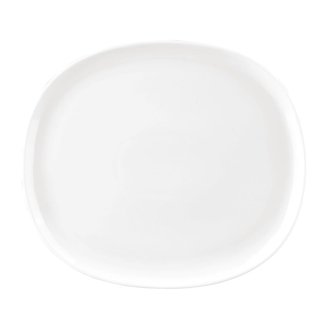 Sango Ora Oval Couple Plates White 335x295mm (4 Pack) (Pack Quantity: 4) • PAS-FW496