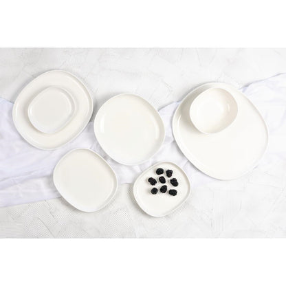 Sango Ora Oval Flat Bowls White 260x230mm (6 Pack) (Pack Quantity: 6) • PAS-FW499