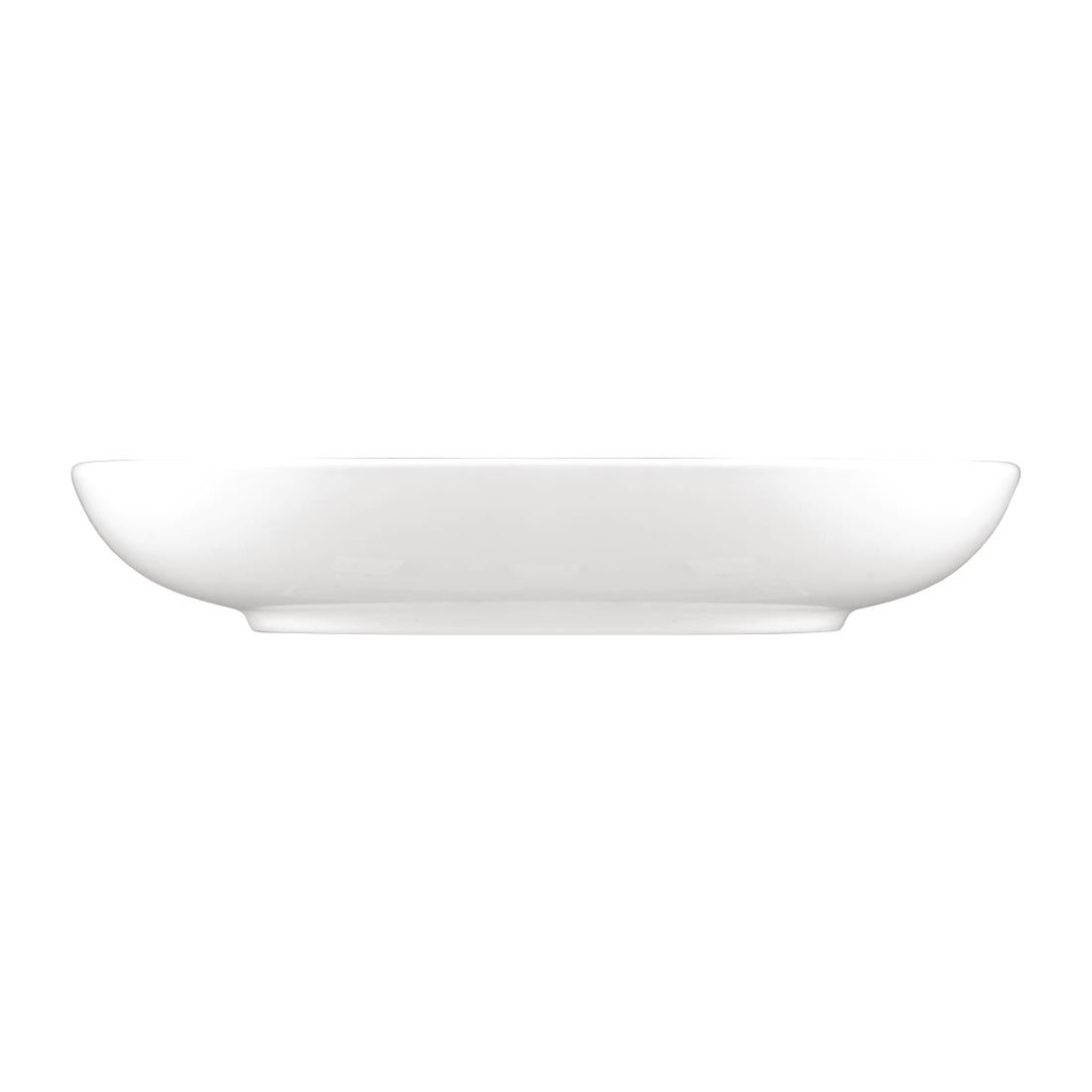 Sango Ora Oval Flat Bowls White 260x230mm (6 Pack) (Pack Quantity: 6) • PAS-FW499