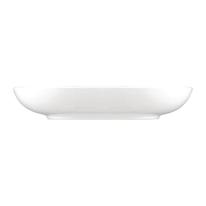 Sango Ora Oval Flat Bowls White 260x230mm (6 Pack) (Pack Quantity: 6) • PAS-FW499