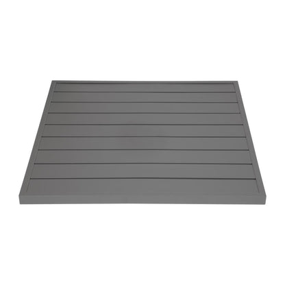 Bolero Aluminium Square Table Top Dark Grey 700mm (Dimensions: 700(W)x700(L)mm) • PAS-FW597