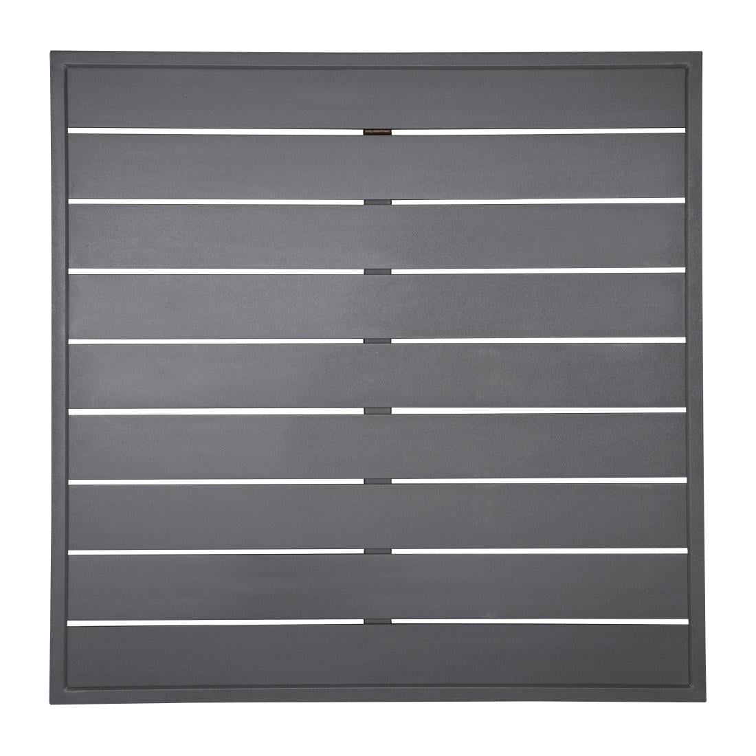 Bolero Aluminium Square Table Top Dark Grey 700mm (Dimensions: 700(W)x700(L)mm) • PAS-FW597