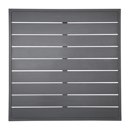 Bolero Aluminium Square Table Top Dark Grey 700mm (Dimensions: 700(W)x700(L)mm) • PAS-FW597
