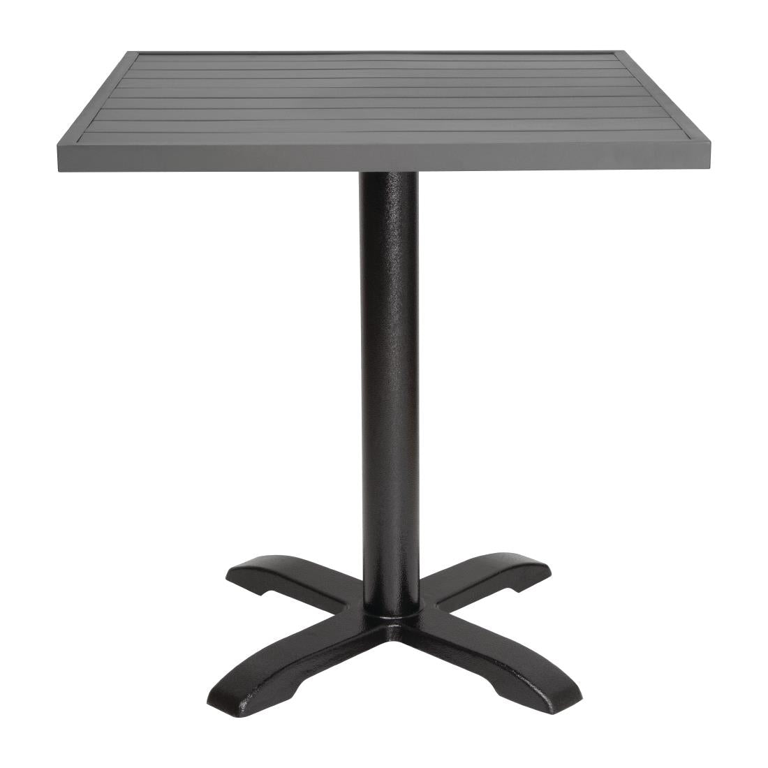 Bolero Aluminium Square Table Top Dark Grey 700mm (Dimensions: 700(W)x700(L)mm) • PAS-FW597