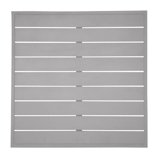 Bolero Aluminium Square Table Top Light Grey 700mm (Dimensions: 700(W)x700(L)mm) • PAS-FW598
