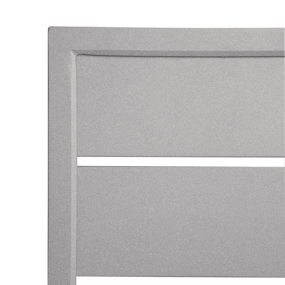 Bolero Aluminium Square Table Top Light Grey 700mm (Dimensions: 700(W)x700(L)mm) • PAS-FW598