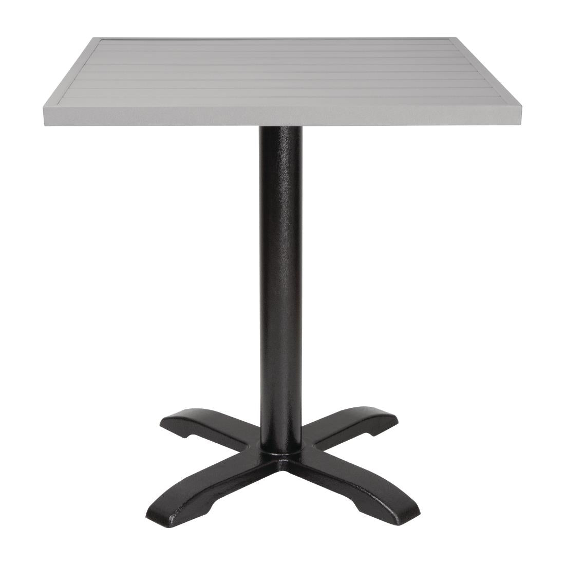 Bolero Aluminium Square Table Top Light Grey 700mm (Dimensions: 700(W)x700(L)mm) • PAS-FW598