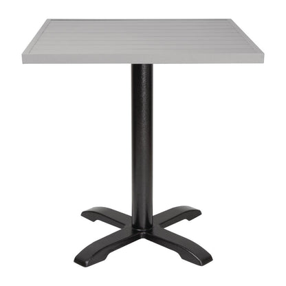 Bolero Aluminium Square Table Top Light Grey 700mm (Dimensions: 700(W)x700(L)mm) • PAS-FW598