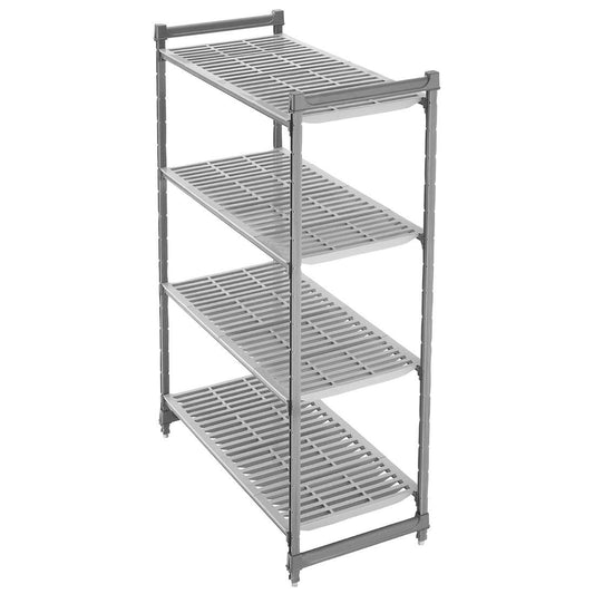 Cambro Camshelving Basics Plus 4 Tier Shelving Starter Unit 1830x765x460mm • PAS-FW604