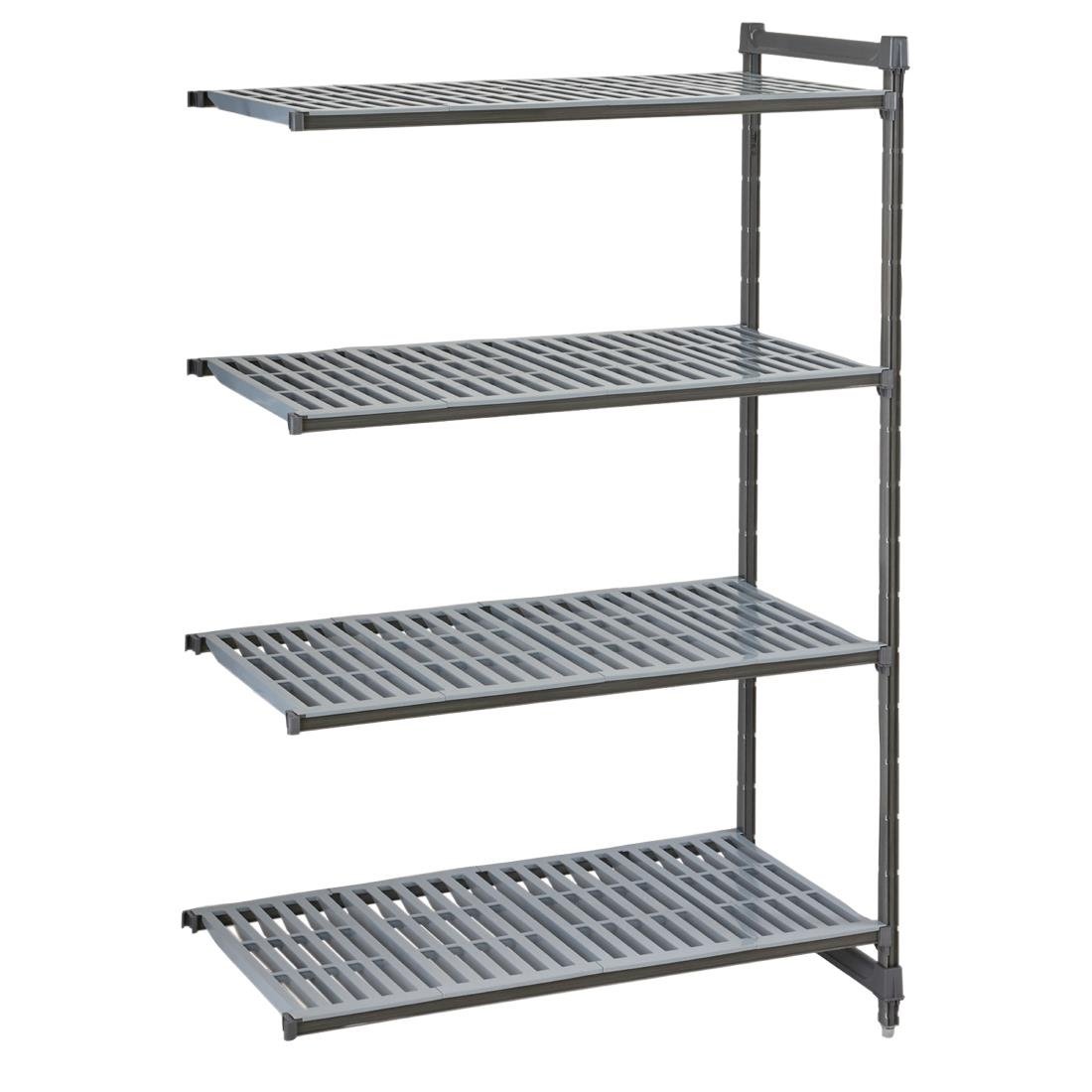 Cambro Camshelving Basics Plus Add-On Unit 4 Tier With Vented Shelves 1830Hx915Wx460Dmm • PAS-FW612