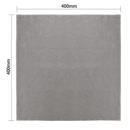 Olympia Linen Table Napkin Grey 400x400mm (12 Pack) • PAS-FW698