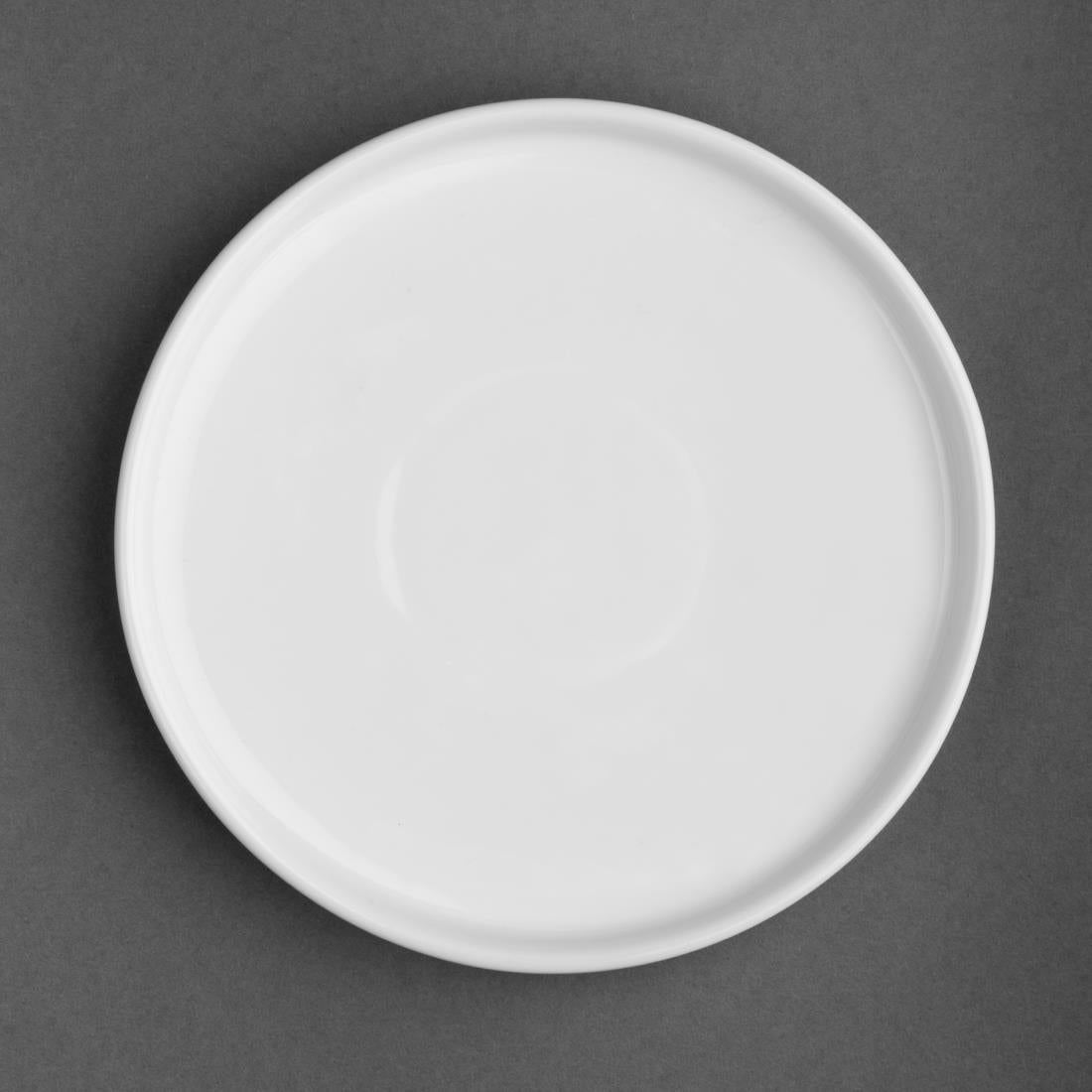 Olympia Whiteware Flat Round Plates 150mm (6 Pack) (Pack of 6) • PAS-FW812