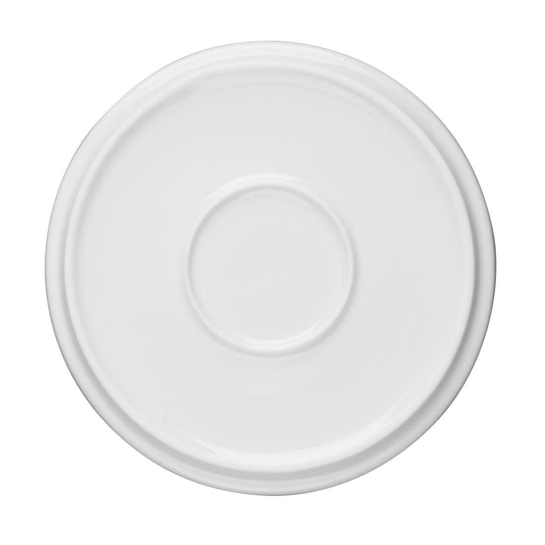 Olympia Whiteware Flat Round Plates 150mm (6 Pack) (Pack of 6) • PAS-FW812