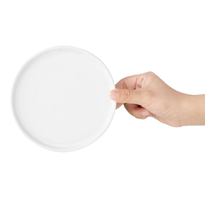 Olympia Whiteware Flat Round Plate - 152mm 6" (6 Pack) • PAS-FW812