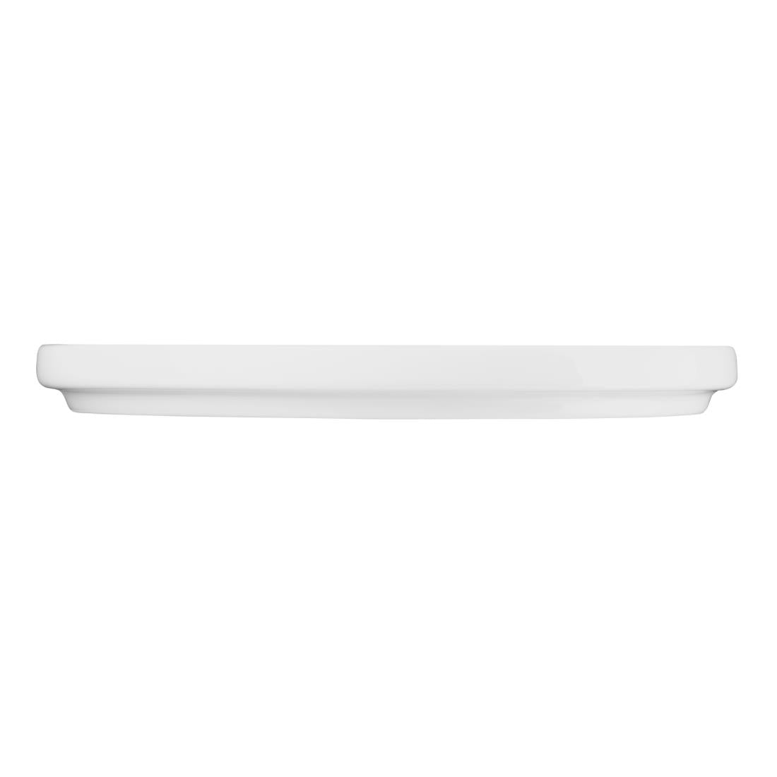 Olympia Whiteware Flat Round Plate - 215mm 8" (6 Pack) • PAS-FW813