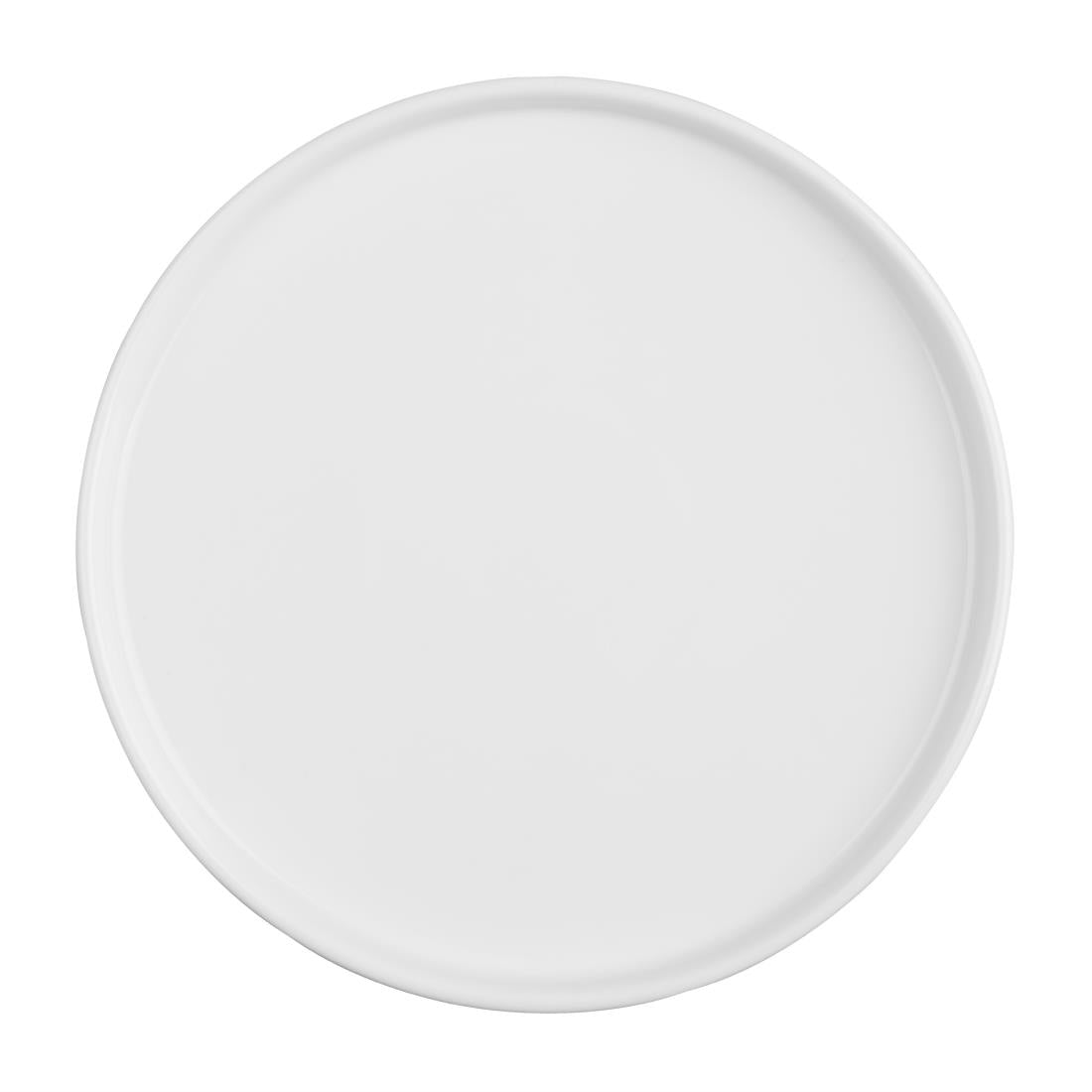 Olympia Whiteware Flat Round Plate - 270mm 10 2/3"(4 Pack) • PAS-FW814