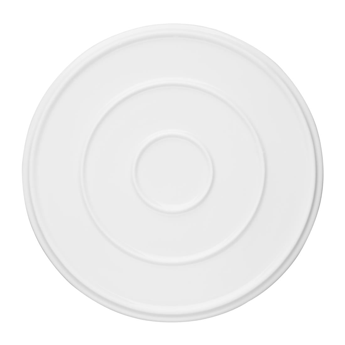 Olympia Whiteware Flat Round Plate - 270mm 10 2/3"(4 Pack) • PAS-FW814