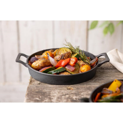 Olympia Cast Iron Round Eared Dish 200mm (200(Ø)x30(H)mm) • PAS-FW816