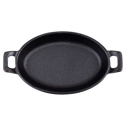 Olympia Cast Iron Oval Eared Dish 180x120mm (180(L)x120(W)x30(H)mm) • PAS-FW818