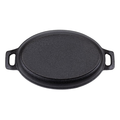 Olympia Cast Iron Oval Eared Dish 180x120mm (180(L)x120(W)x30(H)mm) • PAS-FW818