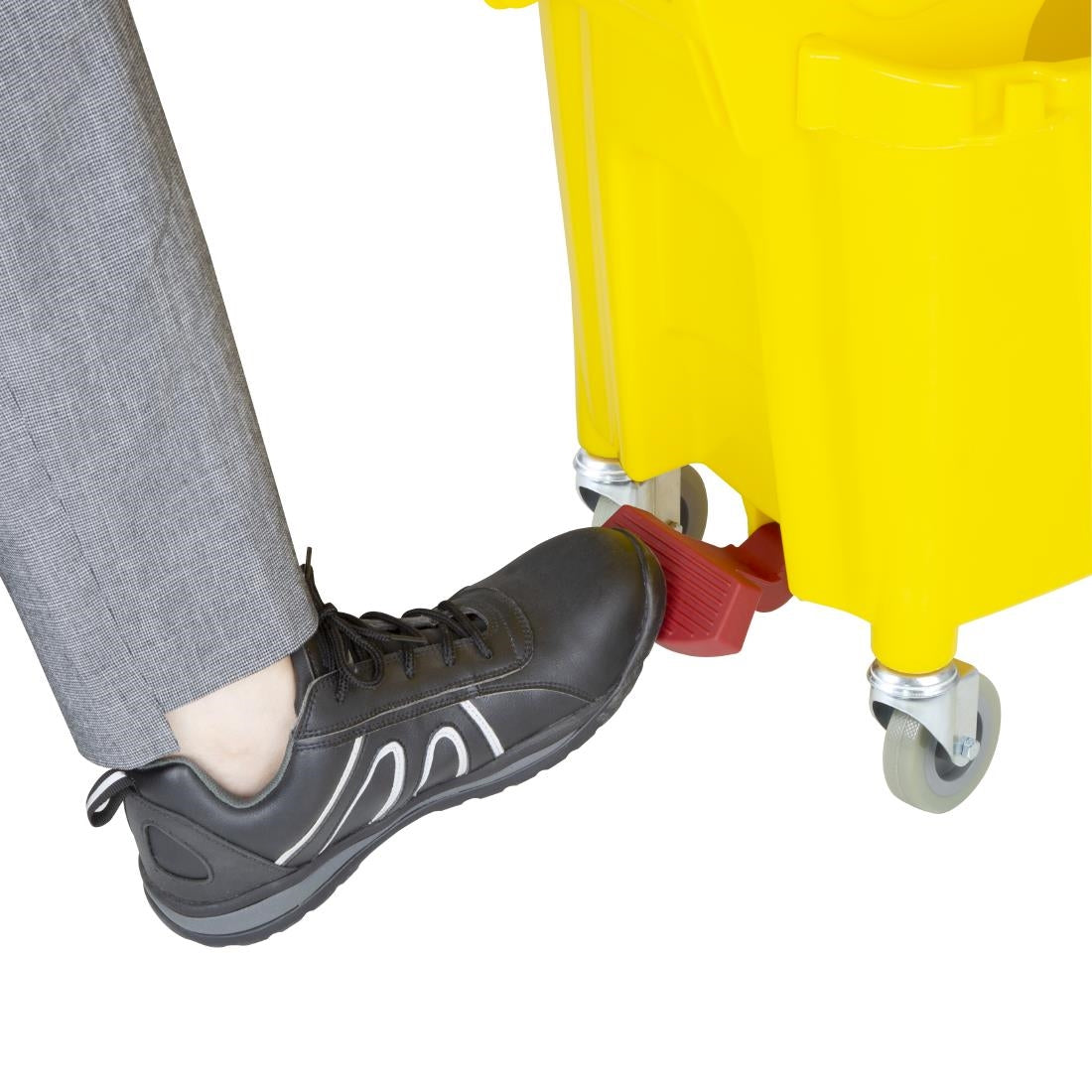 Jantex Mop Bucket with Foot Pedal release Yellow 25Ltr • PAS-FW866