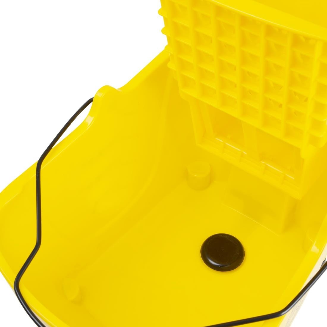 Jantex 30ltr Mop Bucket with Foot Pedal release - Yellow • PAS-FW866