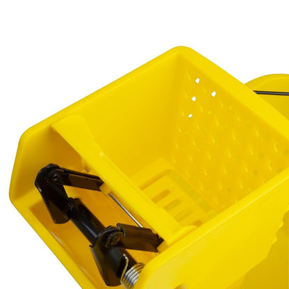 Jantex 30ltr Mop Bucket with Foot Pedal release - Yellow • PAS-FW866