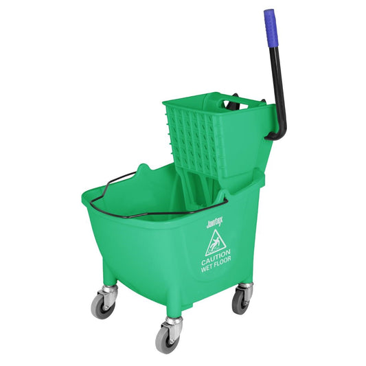 Jantex Mop Bucket with Foot Pedal release Green 25Ltr • PAS-FW867