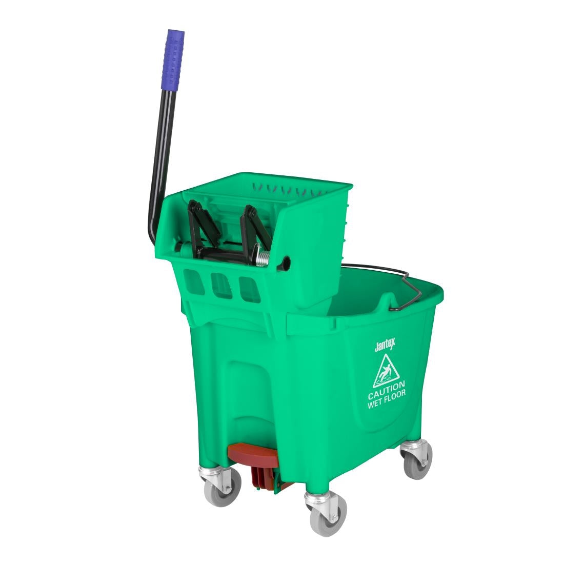 Jantex 30ltr Mop Bucket with Foot Pedal release - Green • PAS-FW867