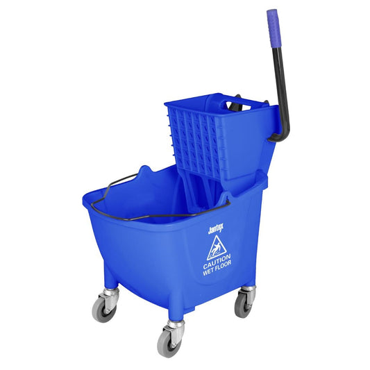 Jantex Mop Bucket with Foot Pedal release Blue 25Ltr • PAS-FW869