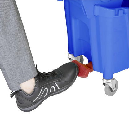 Jantex Mop Bucket with Foot Pedal release Blue 25Ltr • PAS-FW869