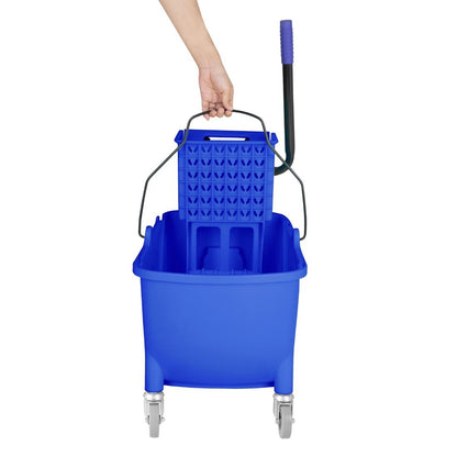 Jantex Mop Bucket with Foot Pedal release Blue 25Ltr • PAS-FW869