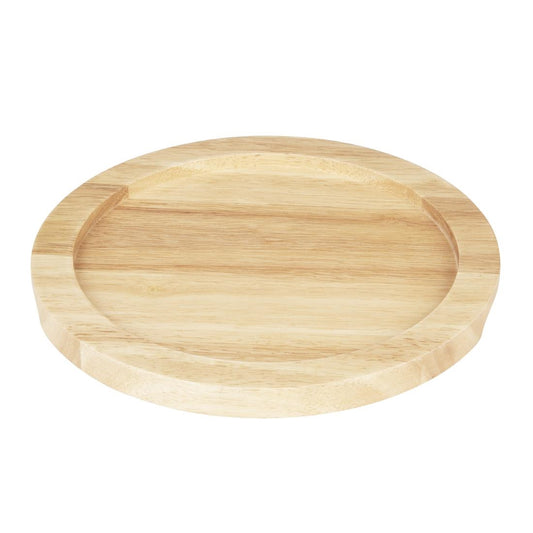 Olympia Hevea Board for Cast Iron Round Dish 254mm (GJ556) (For Olympia dish 254mm - GJ556 | 254(Ø)x19(H)mm) • PAS-FW976