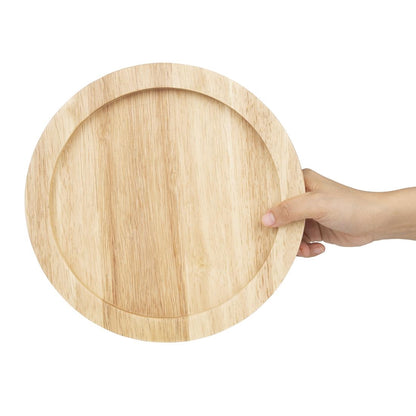 Olympia Hevea Board for Cast Iron Round Dish 254mm (GJ556) (For Olympia dish 254mm - GJ556 | 254(Ø)x19(H)mm) • PAS-FW976