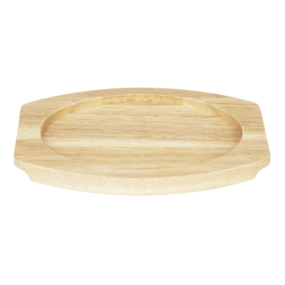 Olympia Hevea Board for Cast Iron Oval Eared Dish 260x165mm (FW817) (For Olympia dish 260x165mm - FW817 | 260(L)x165(W)x19(H)mm) • PAS-FW977