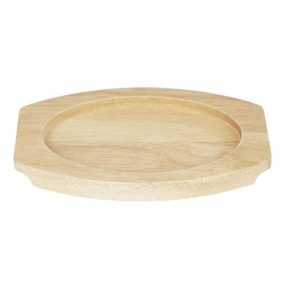 Olympia Hevea Board for Cast Iron Oval Eared Dish 230x135mm (FW818) (For Olympia dish 230x135mm - FW818 | 230(L)x135(W)x19(H)mm) • PAS-FW978