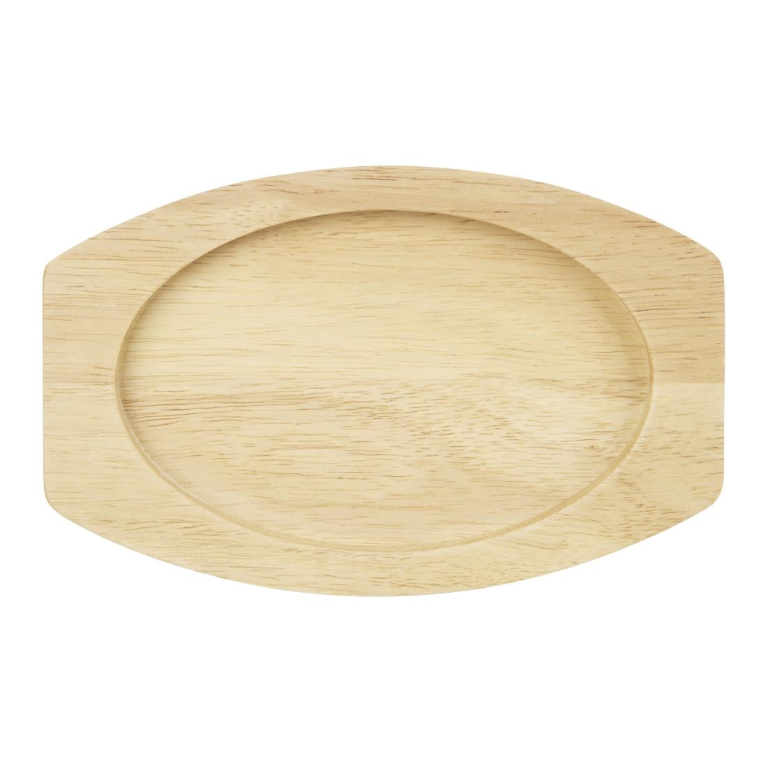 Olympia Hevea Board for Cast Iron Oval Eared Dish 230x135mm (FW818) (For Olympia dish 230x135mm - FW818 | 230(L)x135(W)x19(H)mm) • PAS-FW978