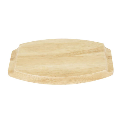 Olympia Hevea Board for Cast Iron Oval Eared Dish 230x135mm (FW818) (For Olympia dish 230x135mm - FW818 | 230(L)x135(W)x19(H)mm) • PAS-FW978
