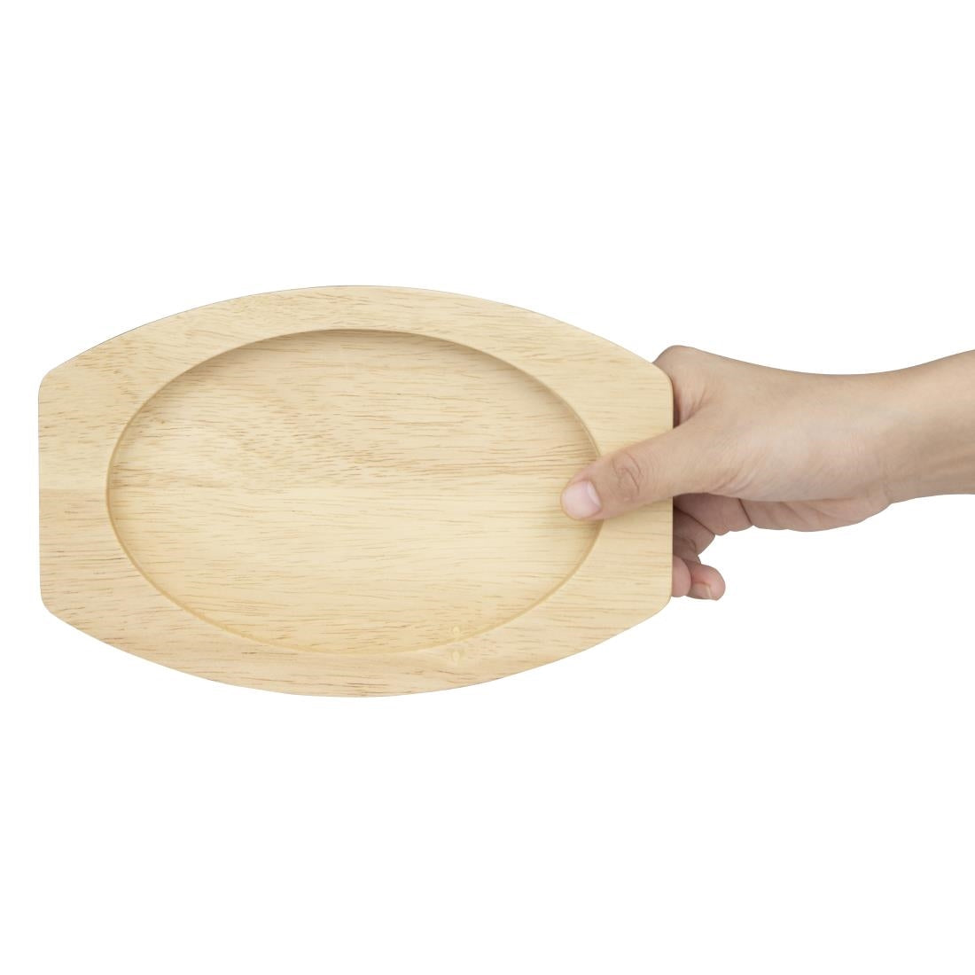 Olympia Hevea Board for Cast Iron Oval Eared Dish 230x135mm (FW818) (For Olympia dish 230x135mm - FW818 | 230(L)x135(W)x19(H)mm) • PAS-FW978