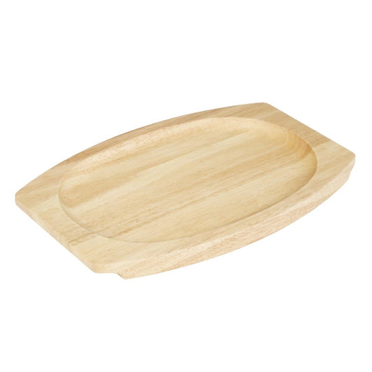 Olympia Hevea Board for Cast Iron Oval Sizzler 335x205mm (GJ557) (For Olympia sizzler 335x205mm - GJ557 | 335(L)x 205(W)x 19(H)mm) • PAS-FW979