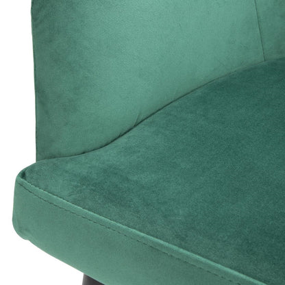 Bolero Lia Velvet Chairs Dark Green (2 Pack) (Pack of 2) • PAS-FX070