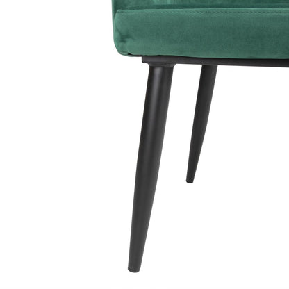 Bolero Lia Velvet Chairs Dark Green (2 Pack) • PAS-FX070