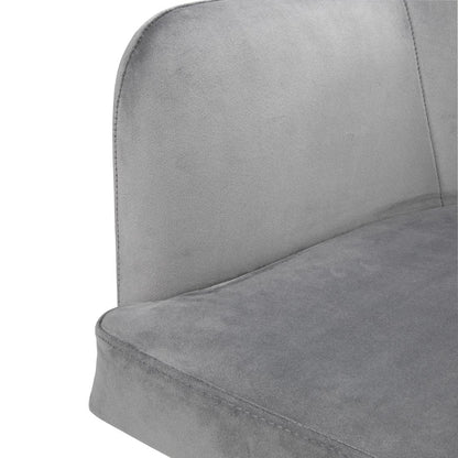 Bolero Lia Velvet Chairs Grey (2 Pack) • PAS-FX071