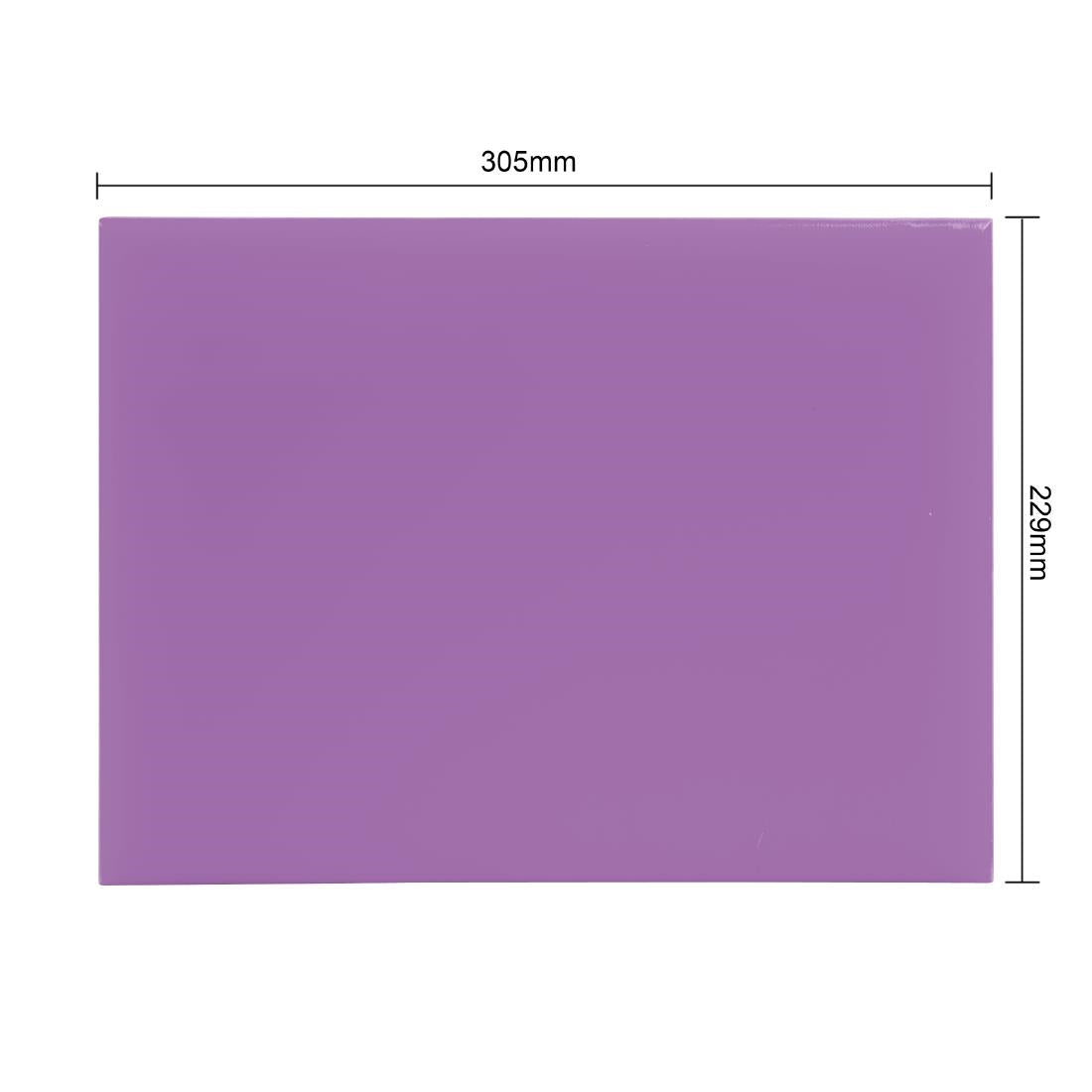 Hygiplas High Density Chopping Board Purple - 305x229x12mm • PAS-FX100