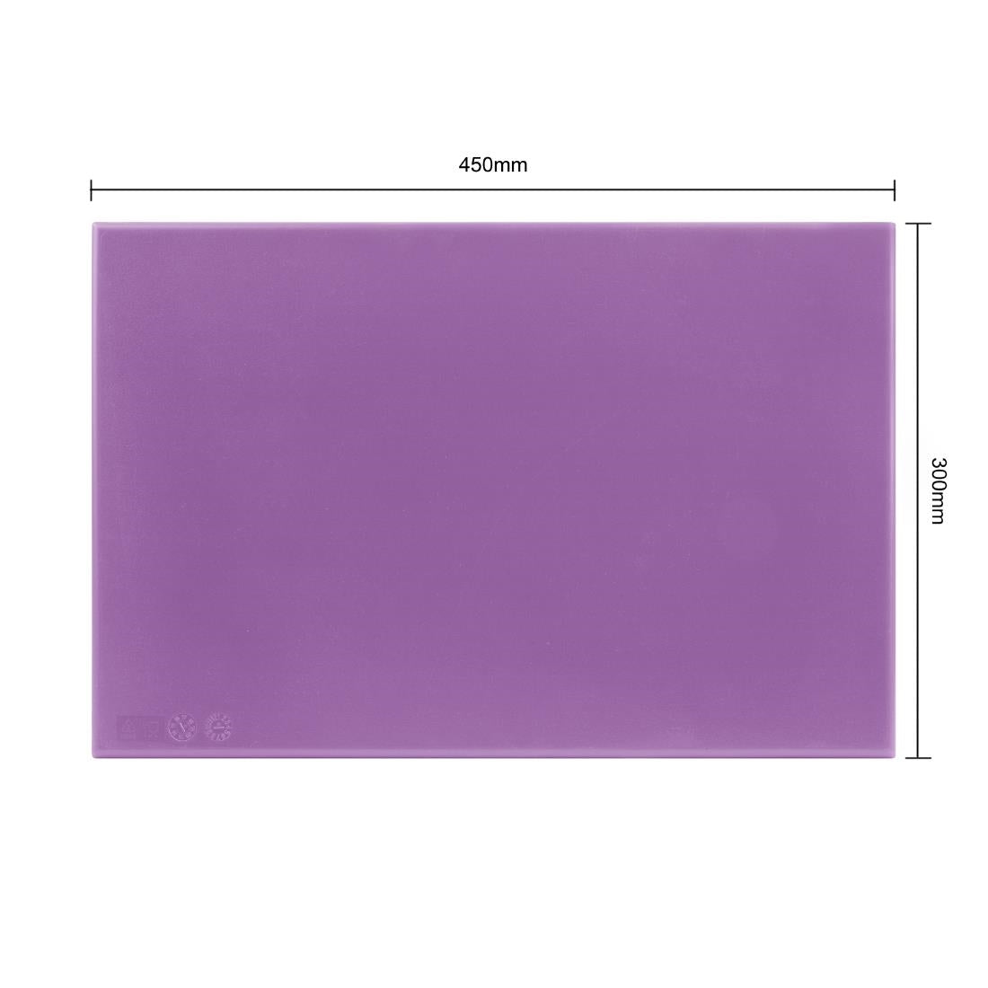Hygiplas High Density Chopping Board Purple - 450x300x12mm • PAS-FX101