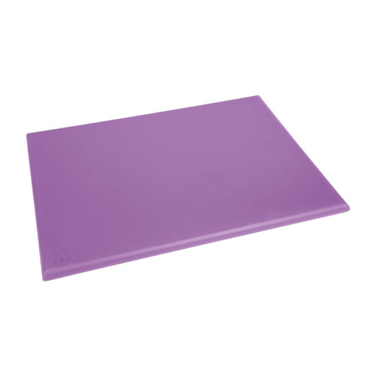 Hygiplas Extra Thick High Density Chopping Board Purple - 600x450x25mm (600(L)x450(W)x25(H)mm| HDPE | For allergenic foods) • PAS-FX104