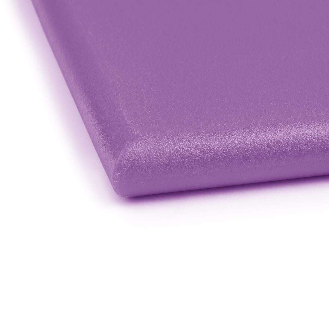 Hygiplas Extra Thick High Density Chopping Board Purple - 600x450x25mm (600(L)x450(W)x25(H)mm| HDPE | For allergenic foods) • PAS-FX104